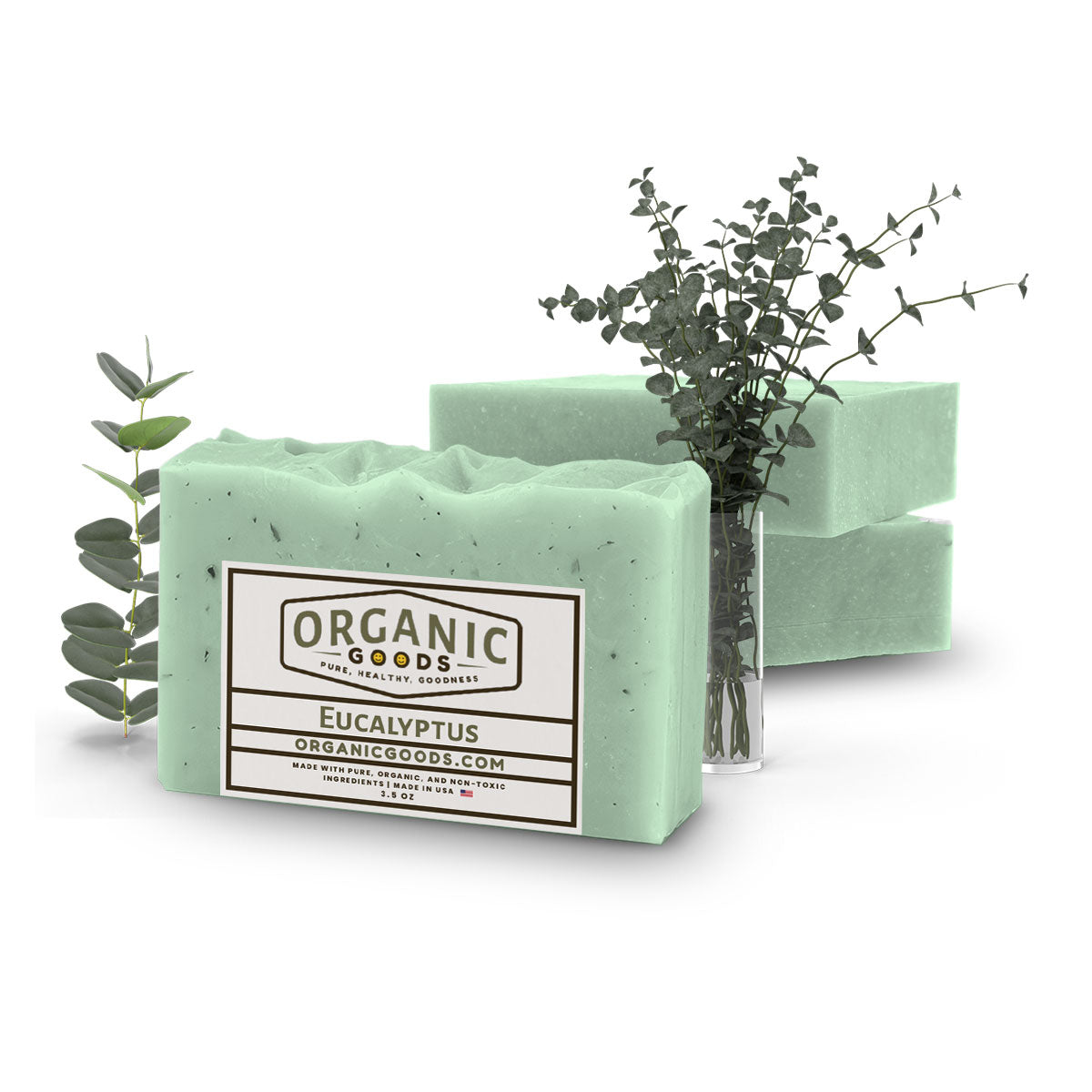 Eucalyptus Scented Organic Bar Soap – 4 oz – Amish Built Cabins ...