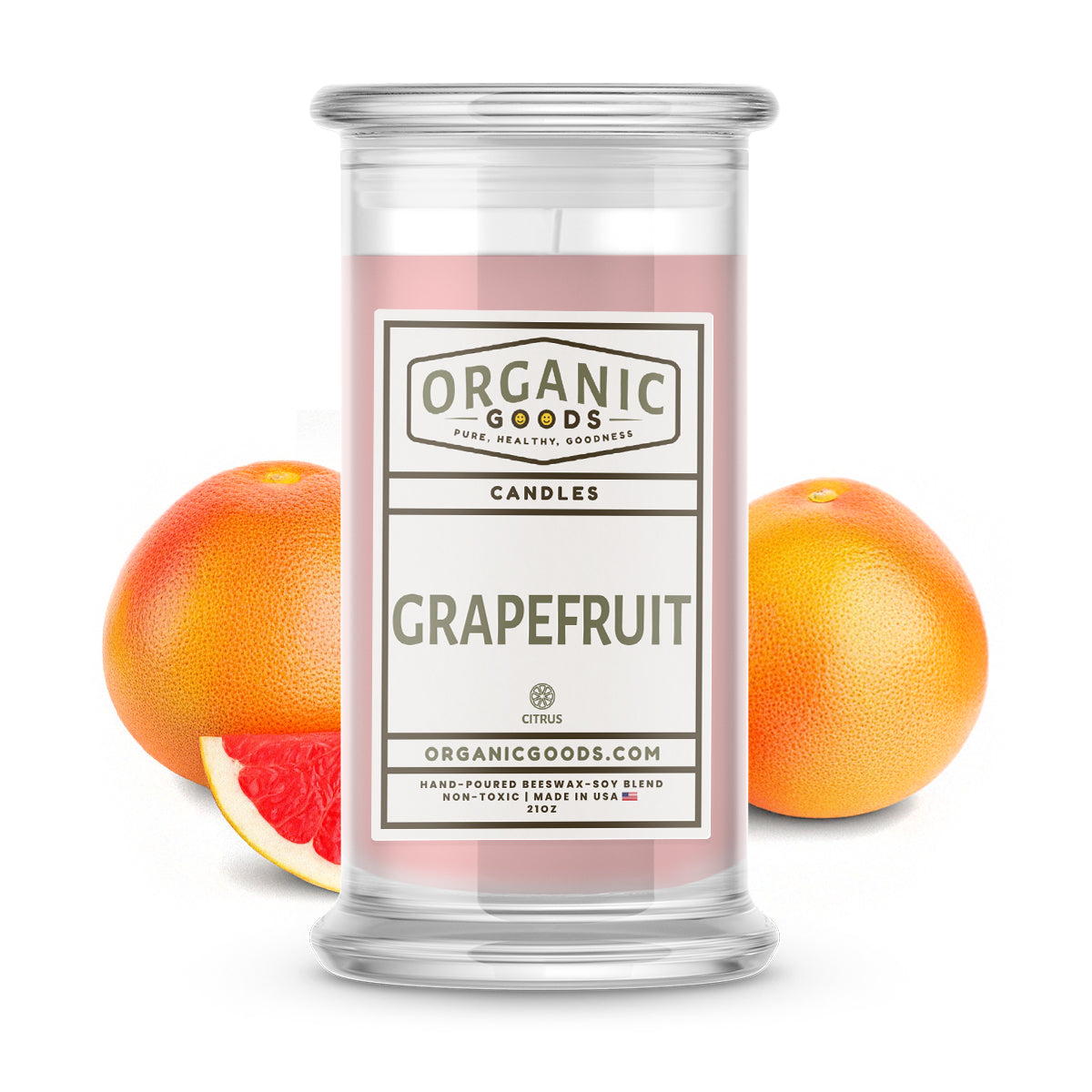 Grapefruit Essential Oil Organic Candles