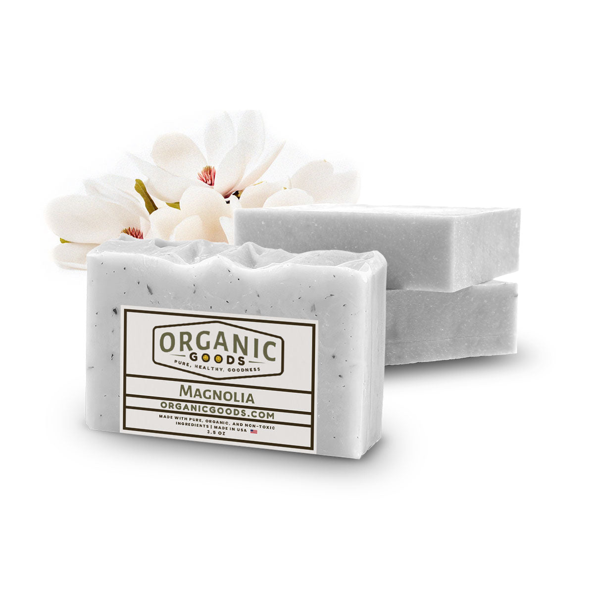 Magnolia Scented Organic Bar Soap – 4 oz