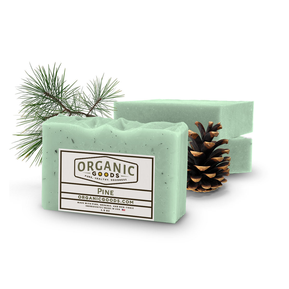 Pine Scented Organic Bar Soap โ 4 oz