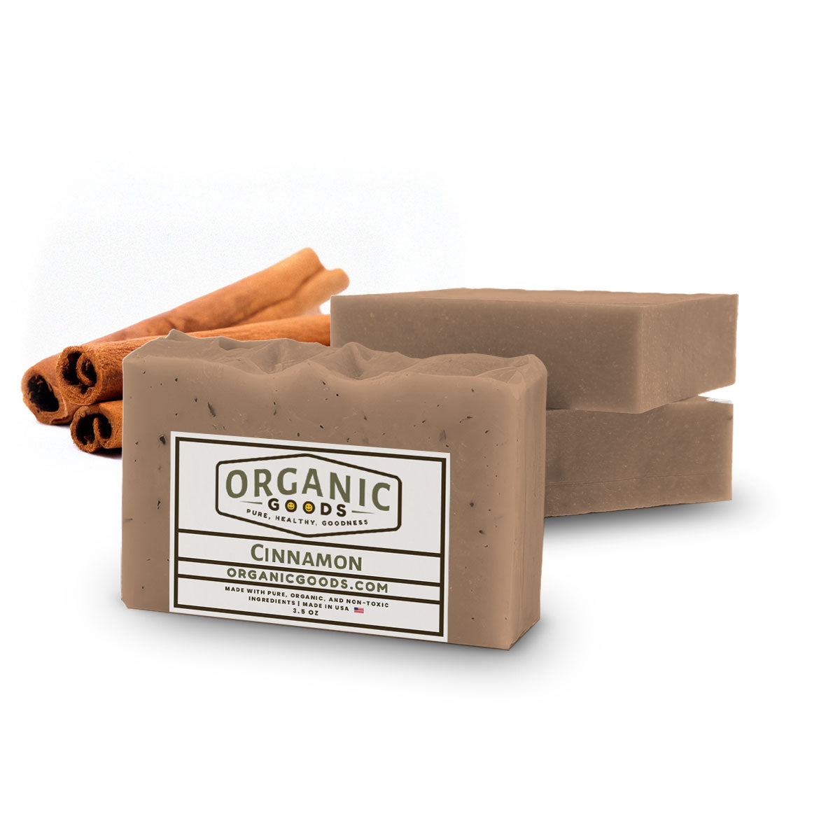 Cinnamon Scented Organic Bar Soap – 4 oz