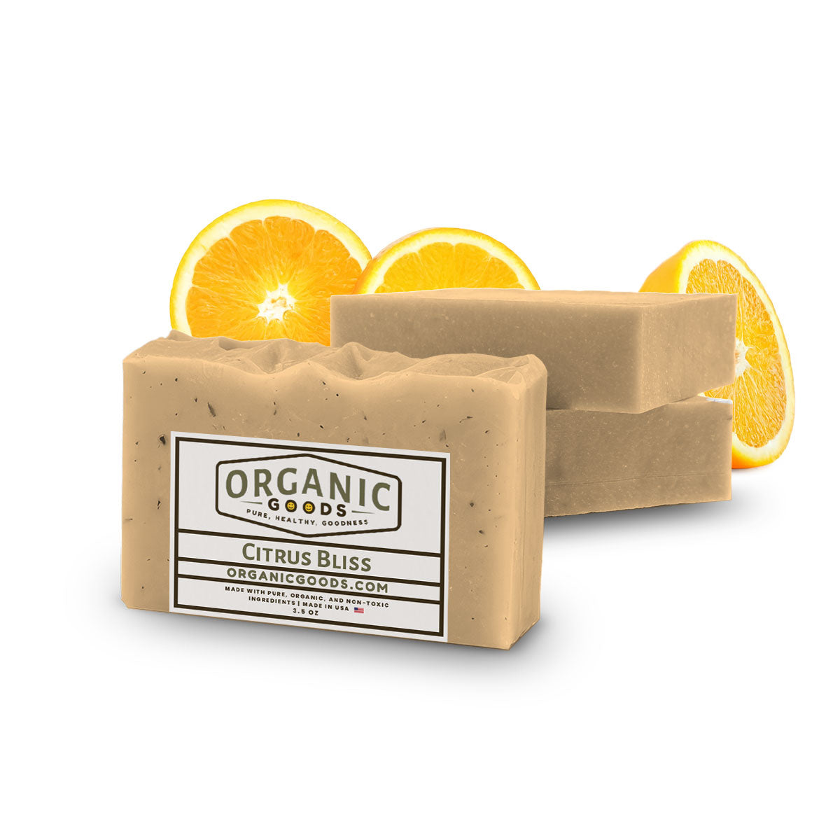 Citrus Bliss Scented Organic Bar Soap β 4 oz