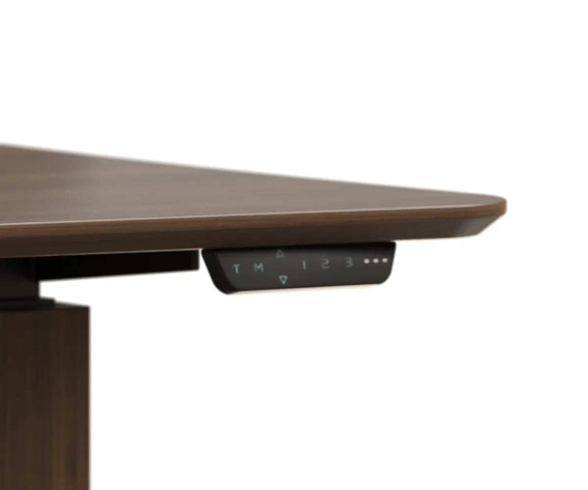 Amish Made Dawsyn Adjustable Desk with Wood Base