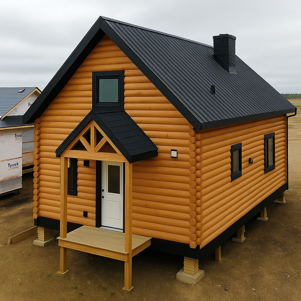 The Woodland Panelized Log Home Kit - Panelized Cabin Kits
