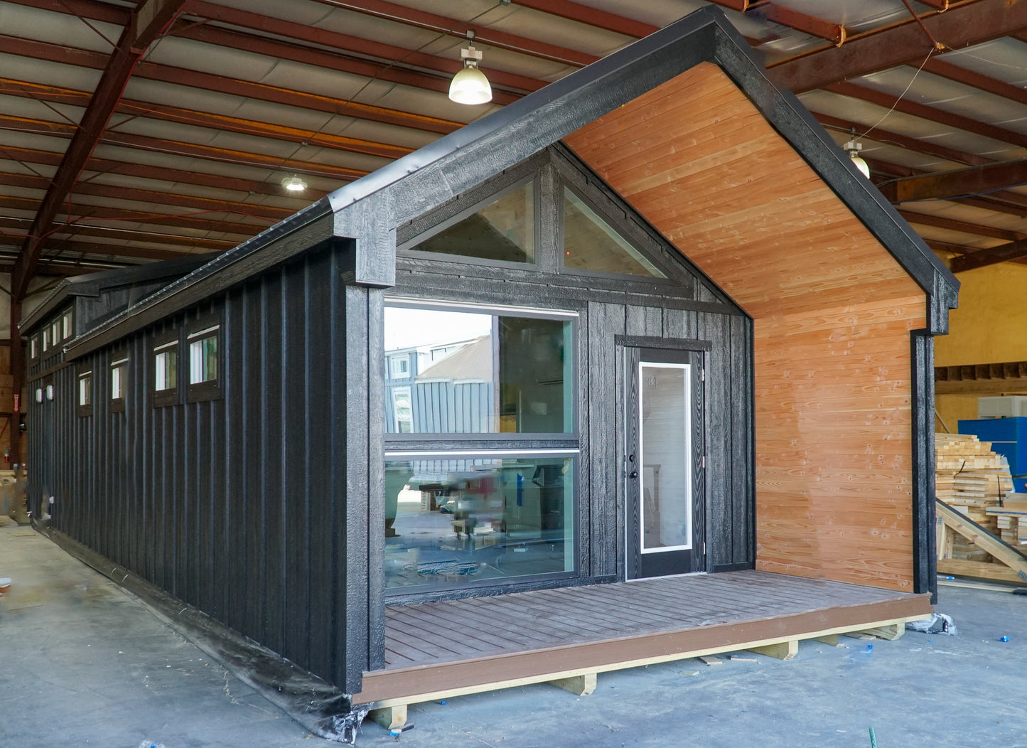The Black Ninja Modern Amish Built Cabin