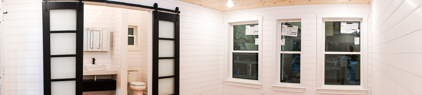 The Black Ninja Modern Amish Built Cabin