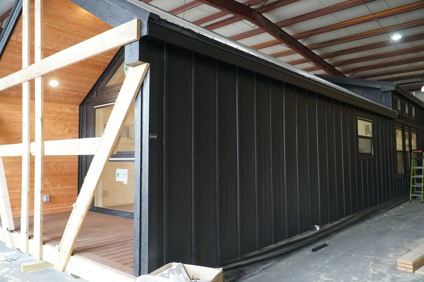 The Black Ninja Modern Amish Built Cabin