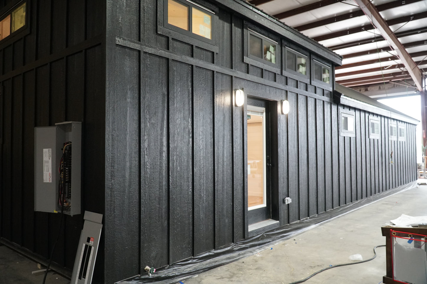 The Black Ninja Modern Amish Built Cabin