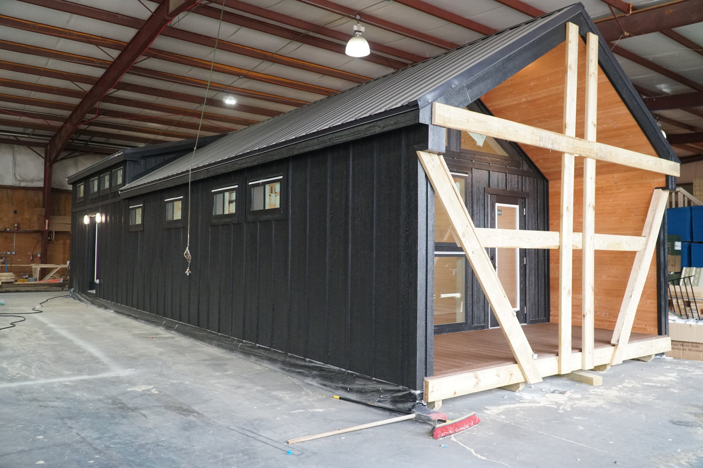 The Black Ninja Modern Amish Built Cabin