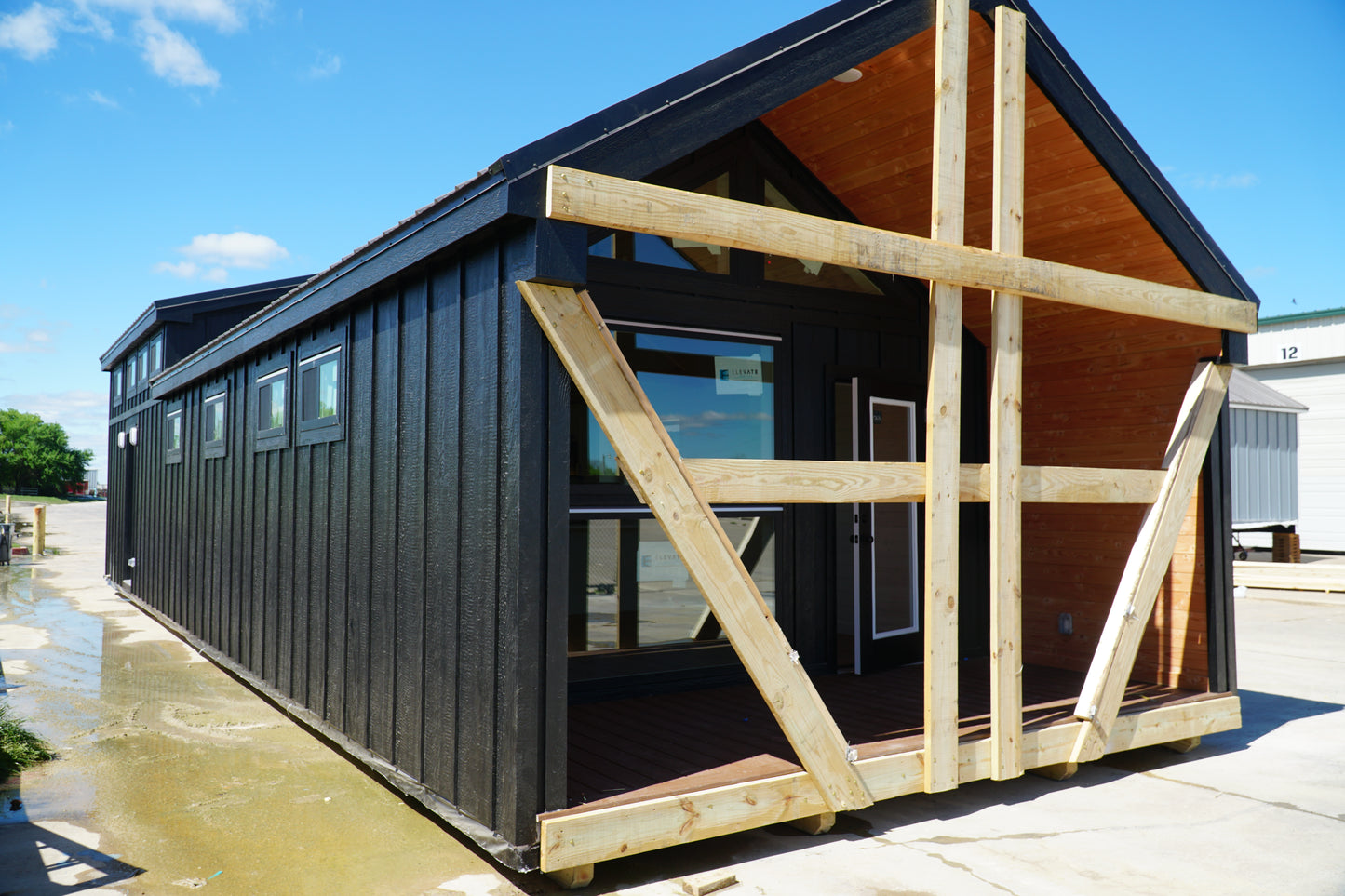 The Black Ninja Modern Amish Built Cabin