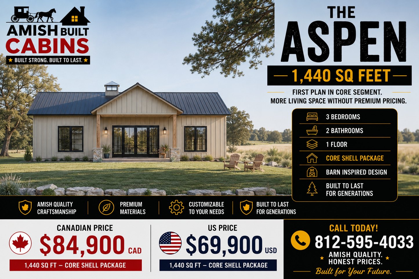 The Aspen Barndominium Kit