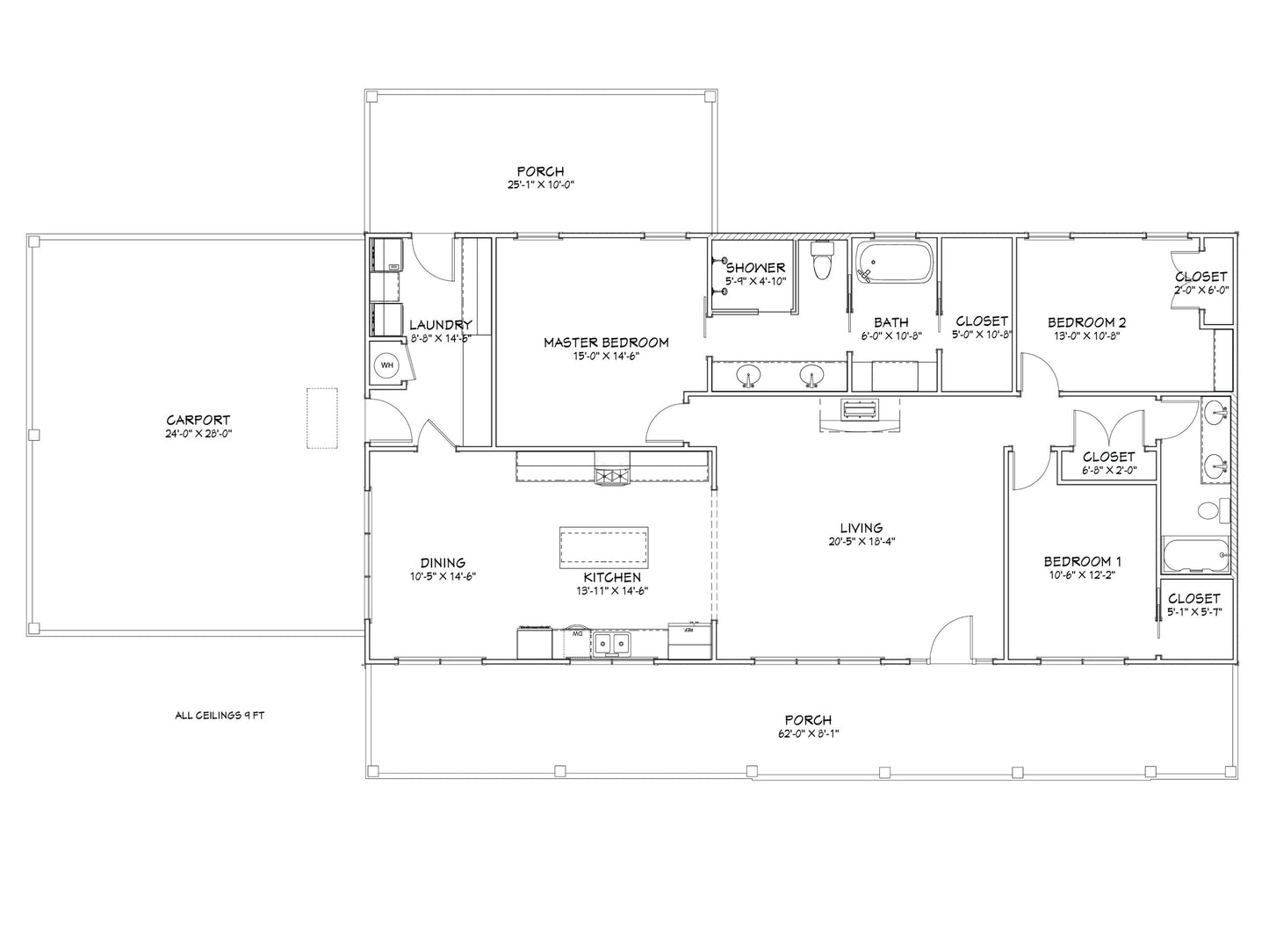 Timberline Grand Affordable House Kit (3 bed 2 bath)