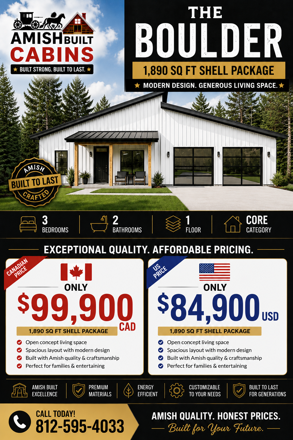 The Boulder Barndominium Kit