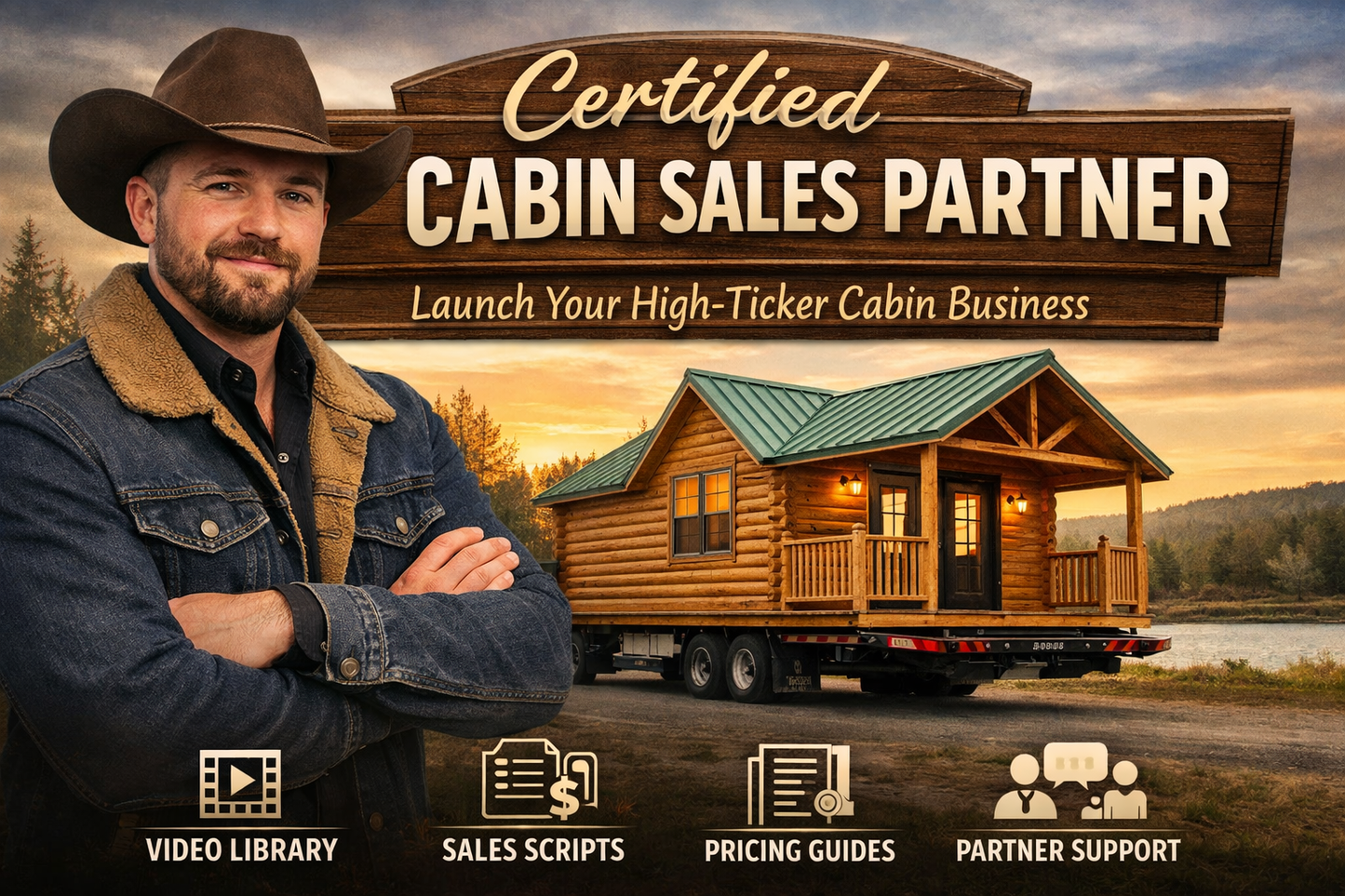 Certified Cabin Sales Partner - Launch Your High-Ticket Cabin Business - Tiny Home Broker