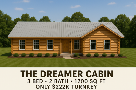 The Dreamer Cabin (3 bed 2 bath) Over 1200 Sq Feet