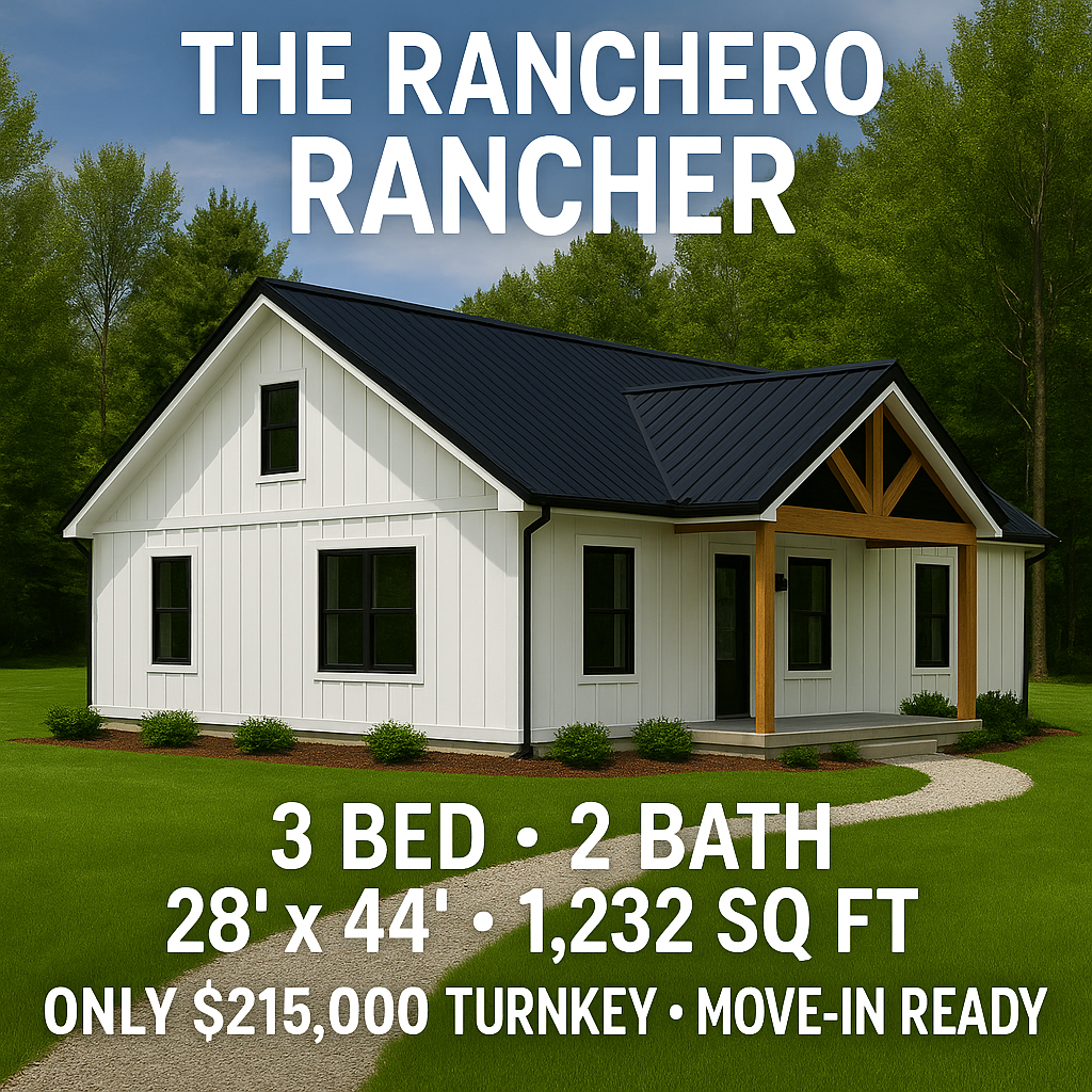 The Ranchero Rancher Cabin (3 bed 2 bath)