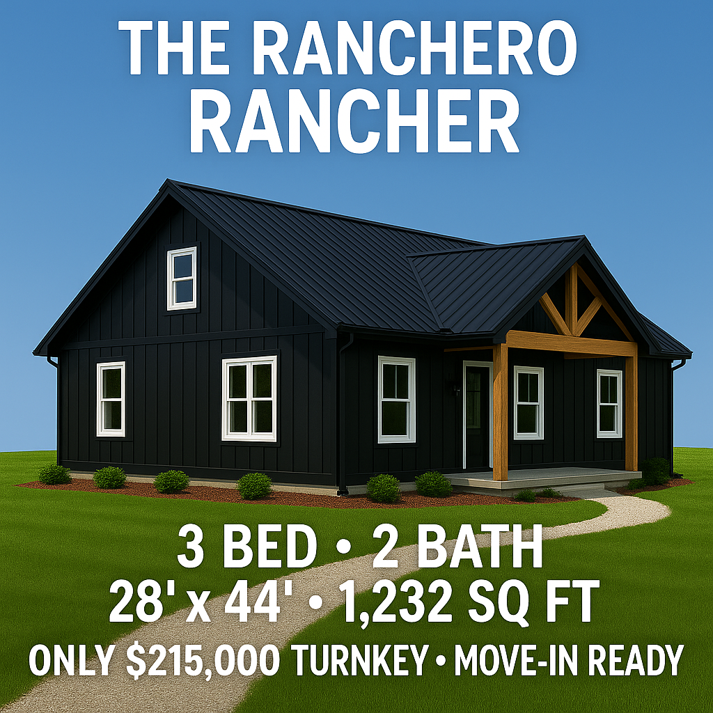 The Ranchero Rancher Cabin (3 bed 2 bath)