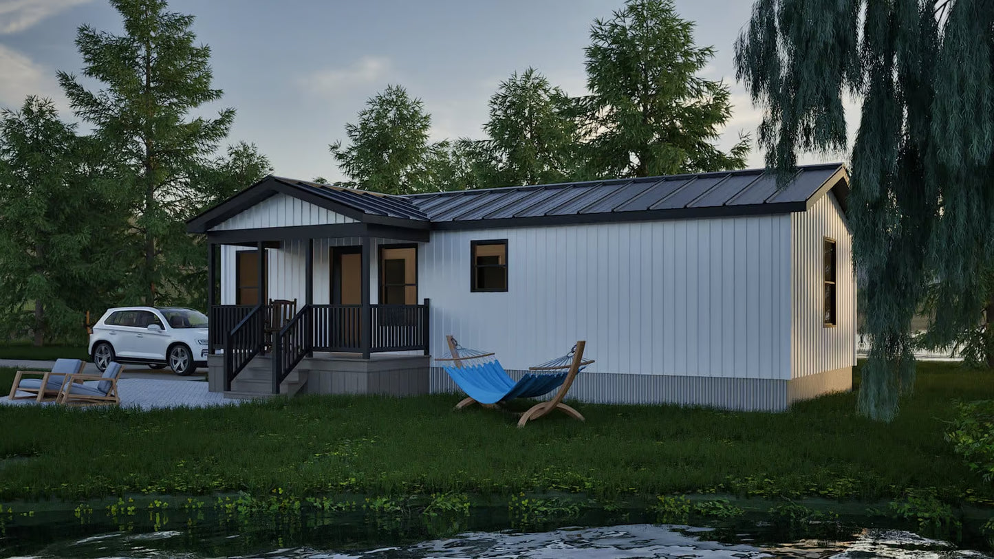 The Lake Tahoe Amish Built Modular Cabin (1 bed 1 bath)