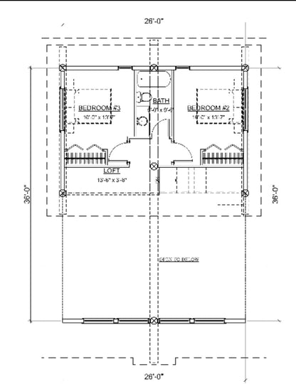 Moose Lodge Cabin Kit (2 sizes offered) - 3 floor plans to choose from.