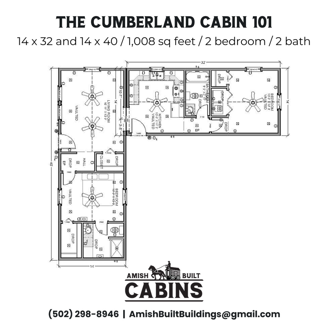 The Cumberland Crossing Cabin - ( MAINE PRICING )