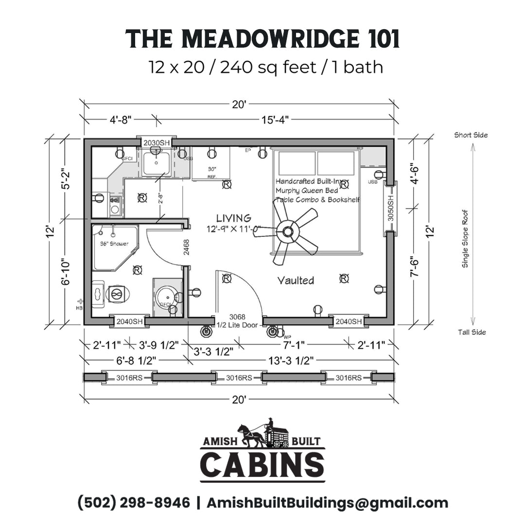 The Meadow Ridge ADU Cabin Series ( NEVADA PRICING )