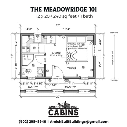 The Meadow Ridge ADU Cabin Series ( OKLAHOMA PRICING )