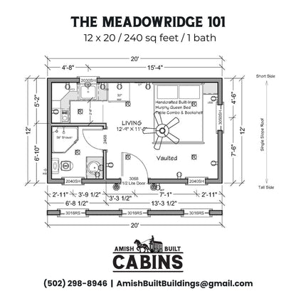 The Meadow Ridge ADU Cabin Series ( ALASKA PRICING )