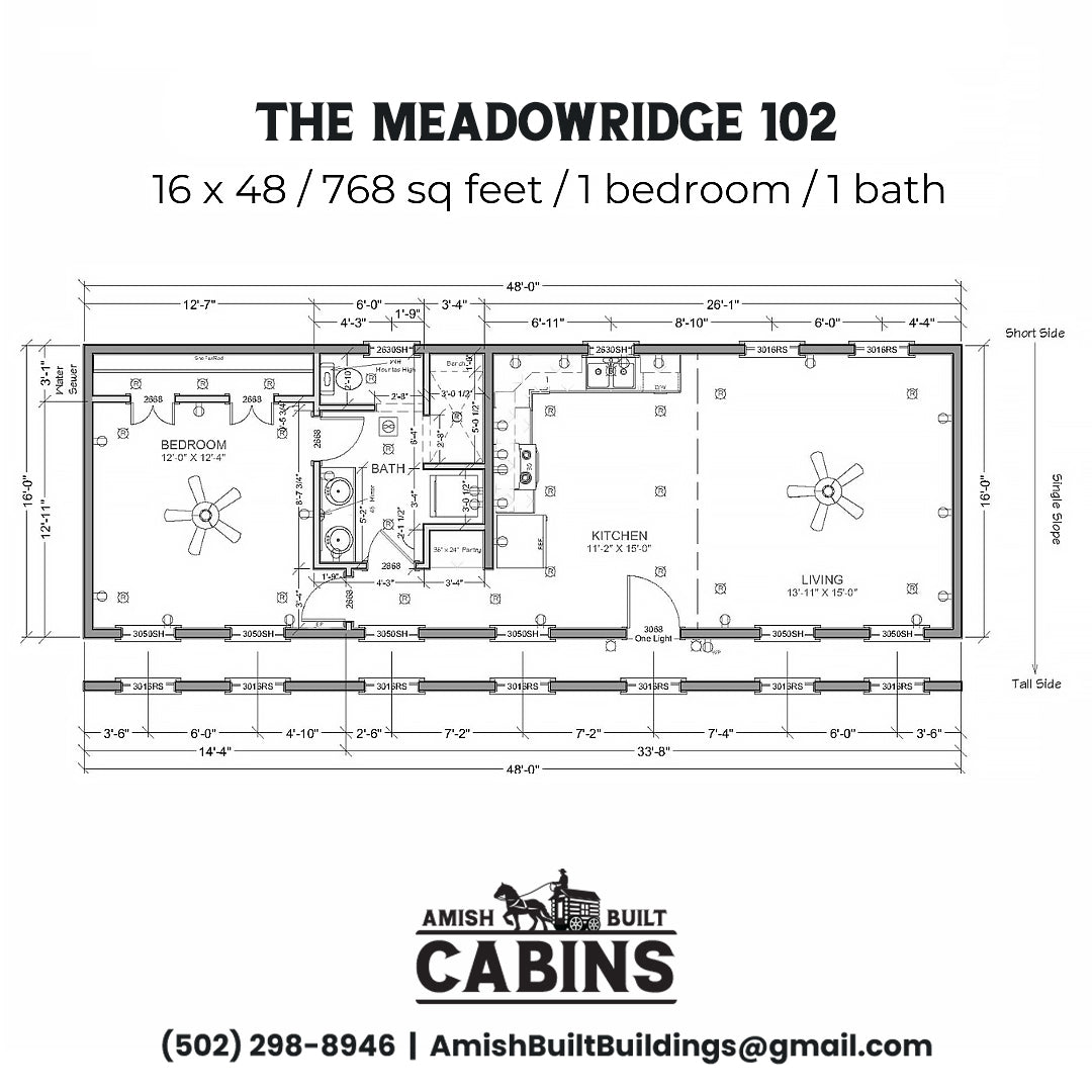 The Meadow Ridge ADU Cabin Series ( TENNESSEE PRICING )