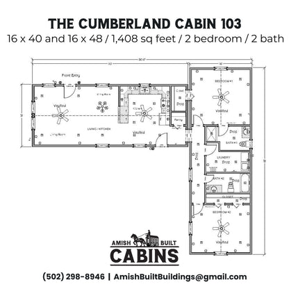 The Cumberland Crossing Cabin - ( MAINE PRICING )