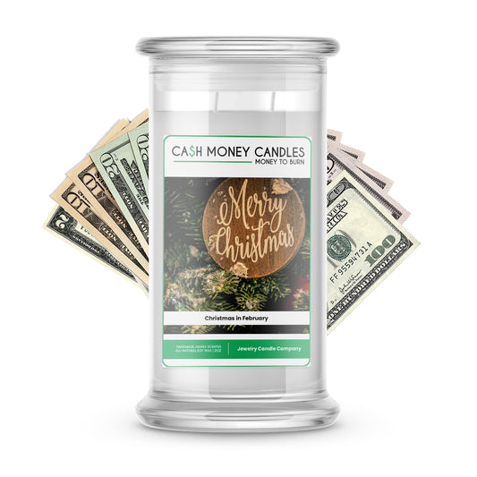 Christmas in February Cash Candle