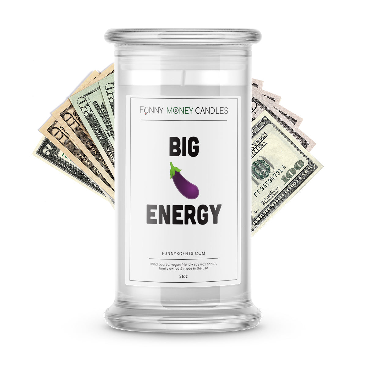 big d*ck energy money funny candle