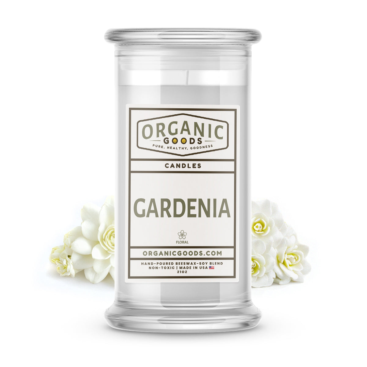 Gardenia Essential Oil Organic Candles