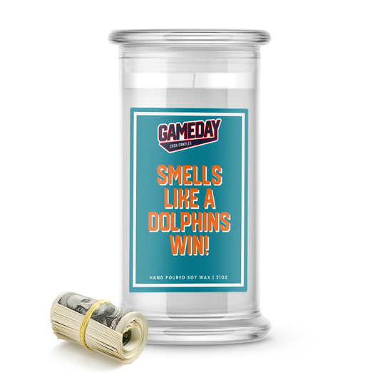 Miami Dolphins Game Day Cash Candle