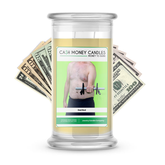 Dad Bod Cash Candle