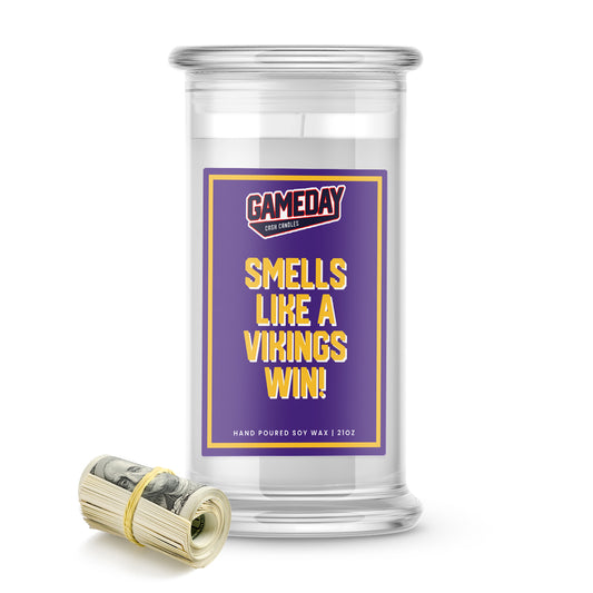 Minnesota Vikings Game Day Cash Candle
