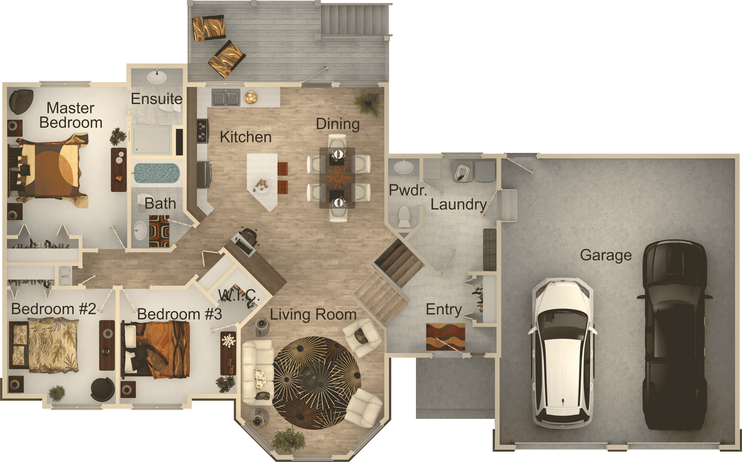 The Oceanside Escape House Kit (3 bed 2.5 bath)