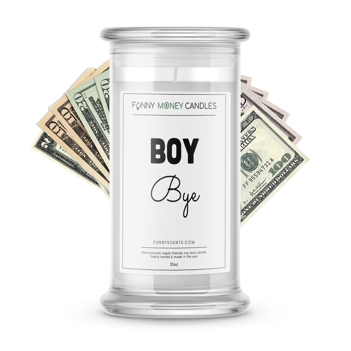 Boy Bye Money Funny Candles