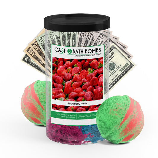 Strawberry Fields Cash Bath Bombs Twin Pack