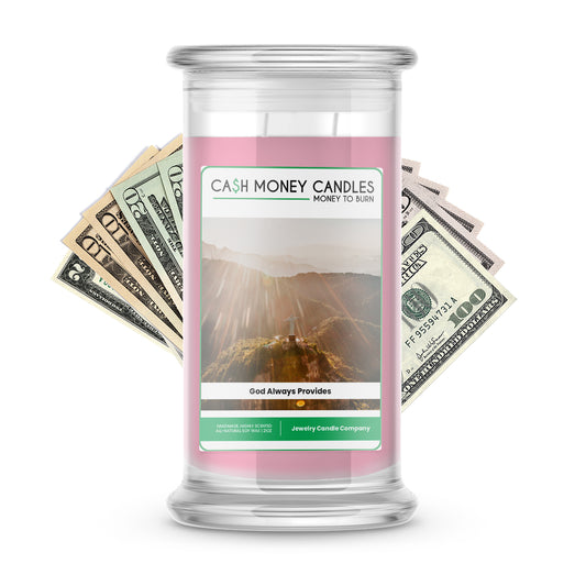 God Always Provides Cash Candle