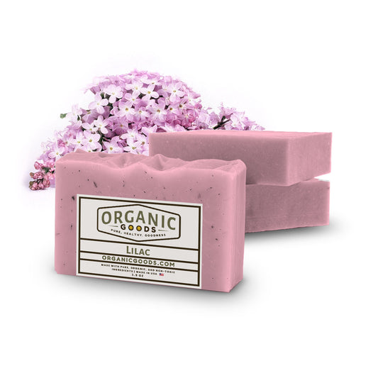 Lilac Scented Organic Bar Soap – 4 oz