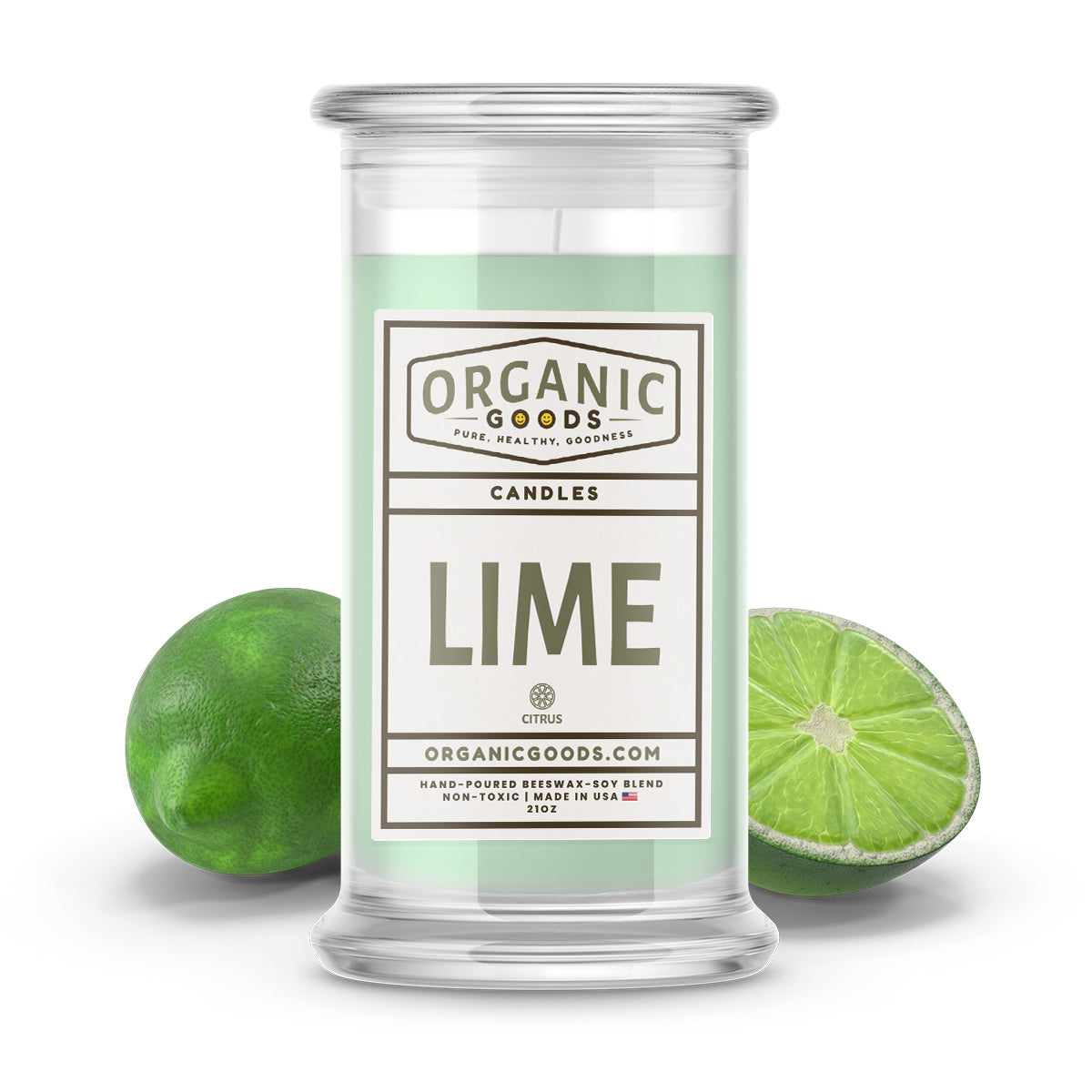 Lime Essential Oil Organic Candles