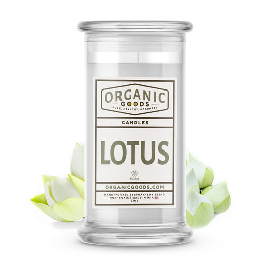 Lotus Essential Oil Organic Candles