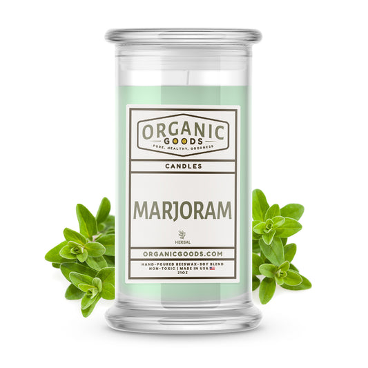 Marjoram Essential Oil Organic Candles