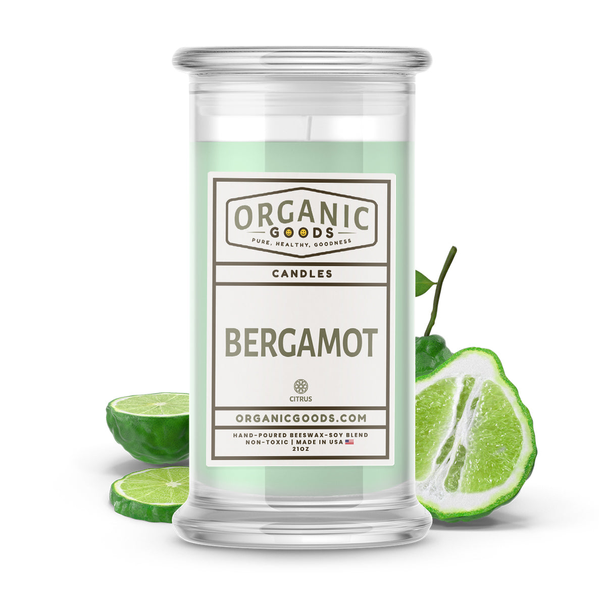 Bergamot Essential Oil Organic Candles