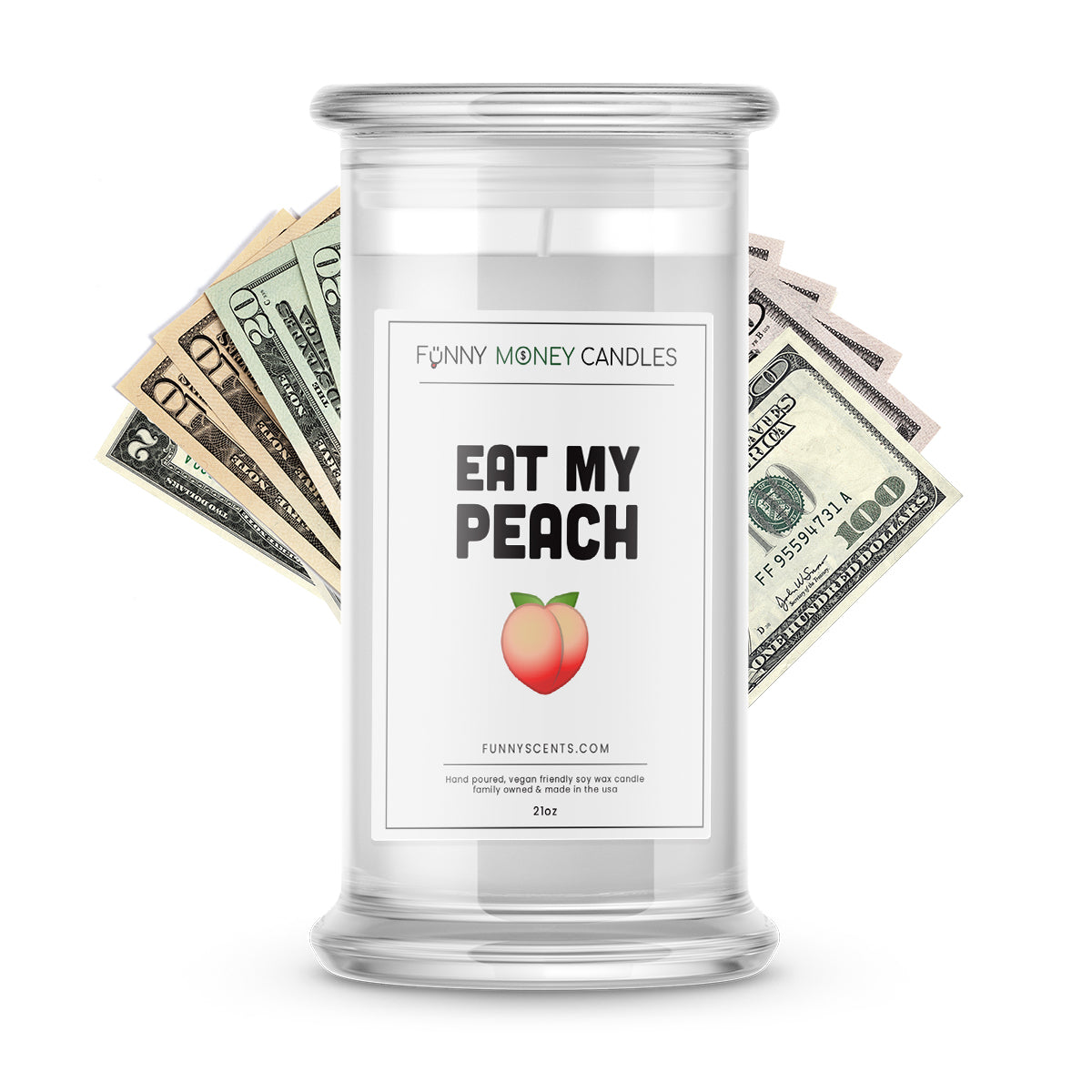 East My Peach Butty Money Funny Candles