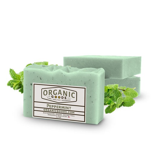 Peppermint Scented Organic Bar Soap – 4 oz