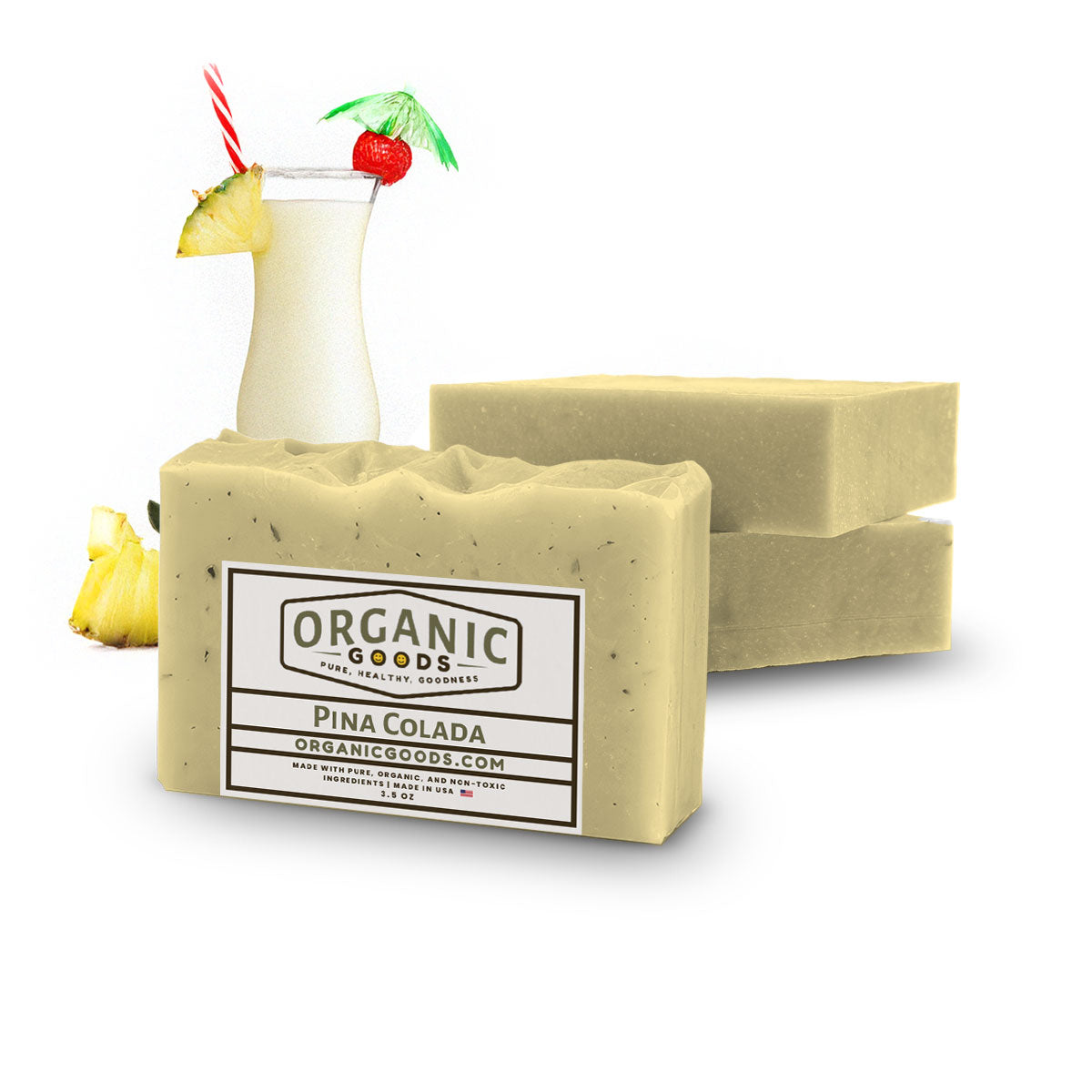 Pina Colada Scented Organic Bar Soap – 4 oz
