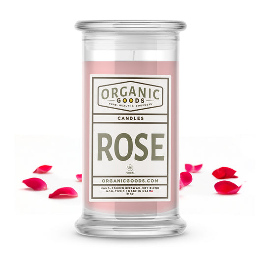 Rose Essential Oil Organic Candles