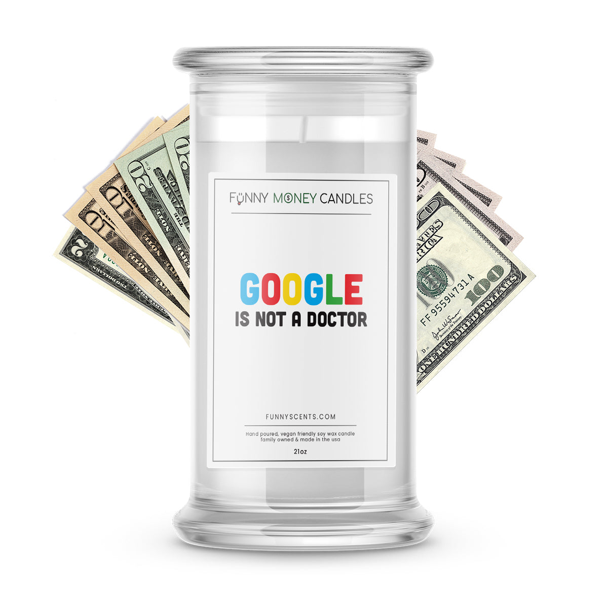 Google is not a Doctor Money Funny Candles