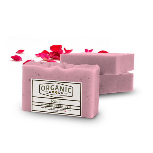 Rose Scented Organic Bar Soap – 4 oz